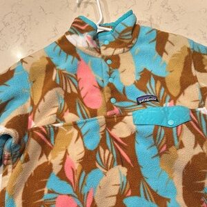 Patagonia Multicolor Leaf Pattern Fleece